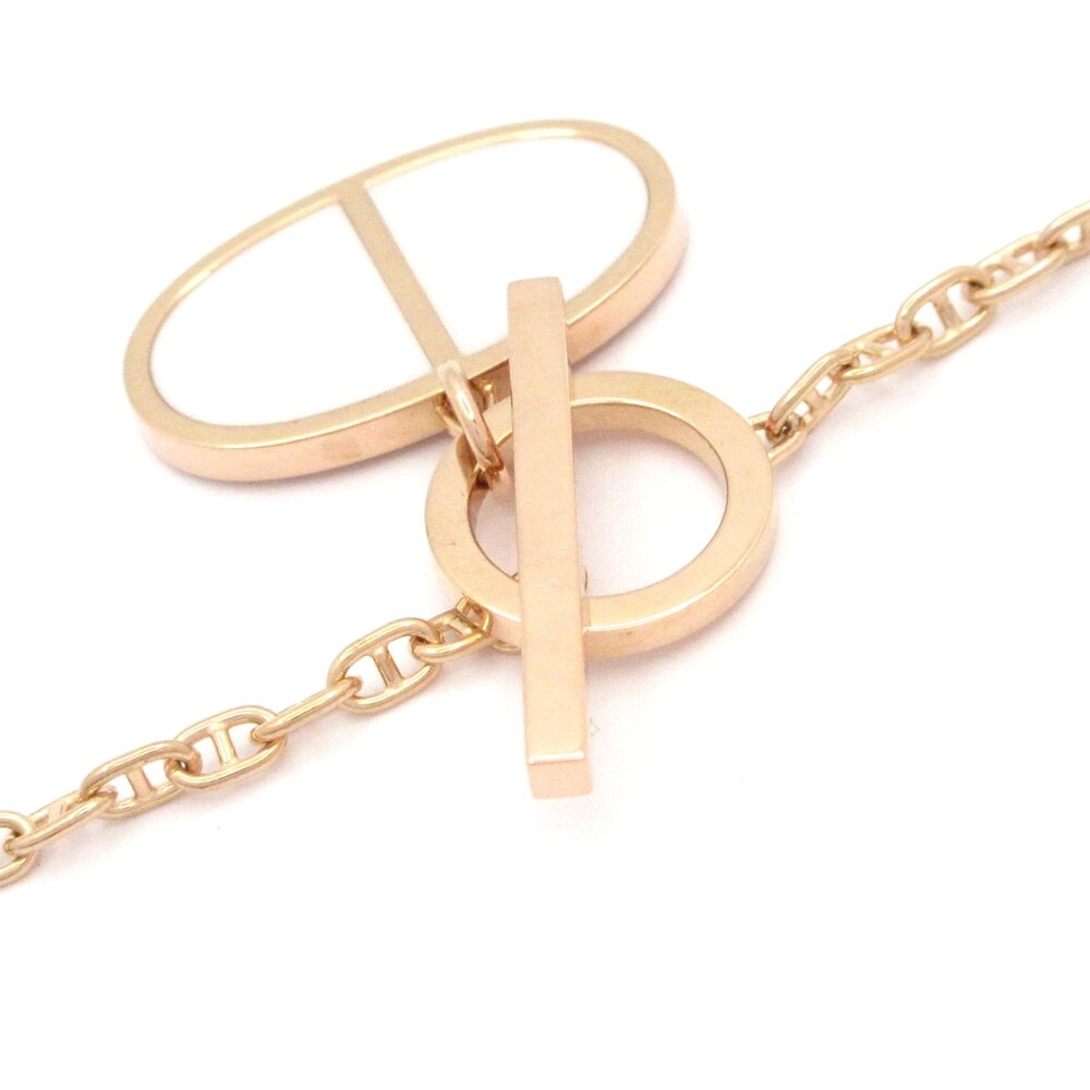 Hermès Chaîne d'Angkle Verso Necklace 18K Rose Gold Ceramic - Picture 4 of 6